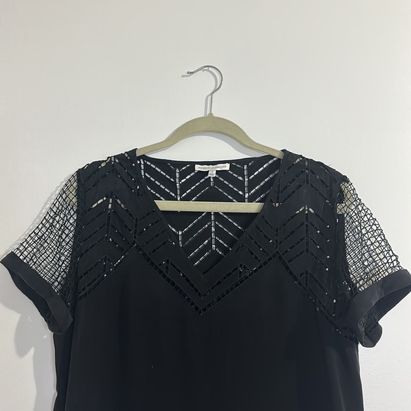 NEVER WORN Rebecca Minkoff Women's Lorelei Silk Shift Dress Small Black Mini - Picture 4 of 9